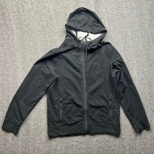 Abercrombie & Fitch Full Zip Hoodie Mens Medium Black Zipper Pockets Sweatshirt